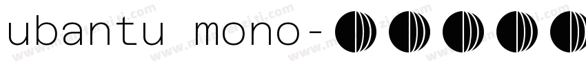 ubantu mono字体转换